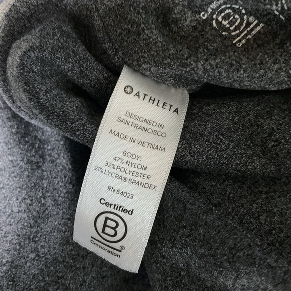 Athleta Salutation Stash Pocket Tights 7/8 Leggings Sz S Gray - Picture 11 of 11